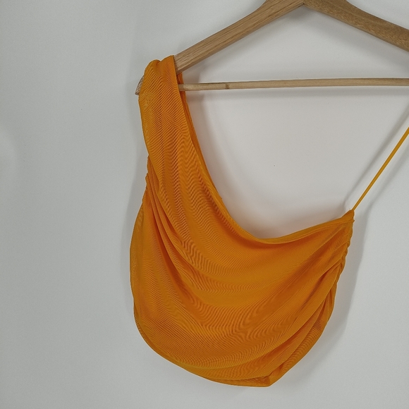 House of Harlow | mesh one shoulder tank - Picture 2 of 4